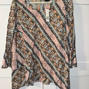 New Directions spring pattern shirt